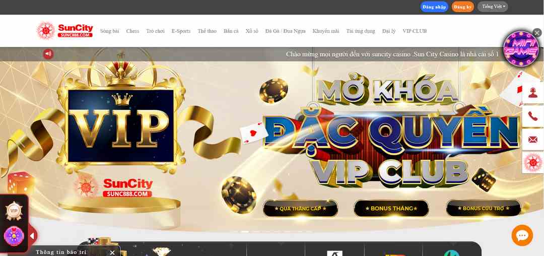 Suncity Casino kho tàng game giải trí hấp dẫn